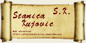 Stanica Kujović vizit kartica